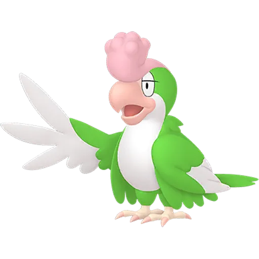 Squawkabilly-green-plumage variocolor