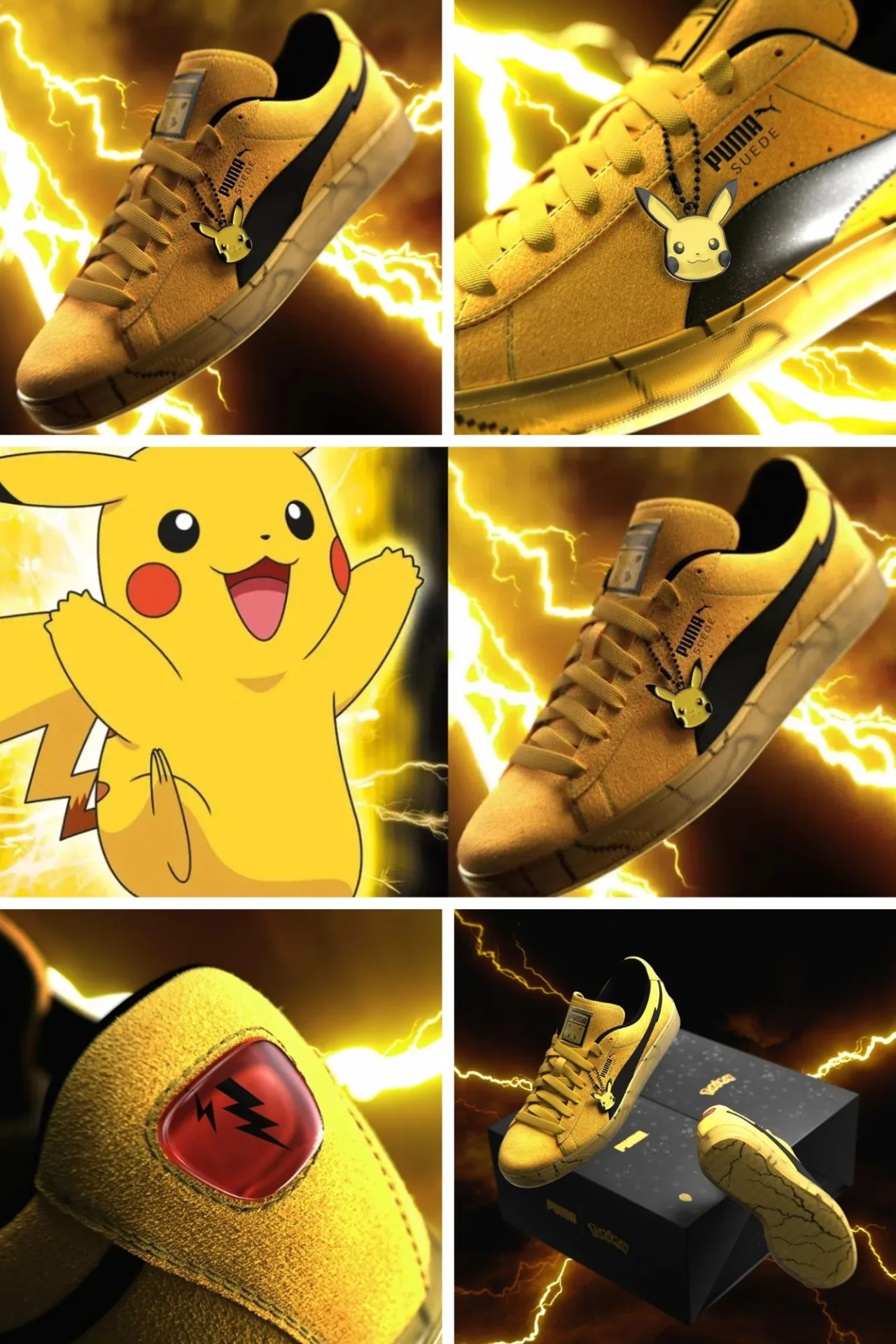 Puma Suede x Pikachu: las zapatillas del 30 aniversario - Detalle 1