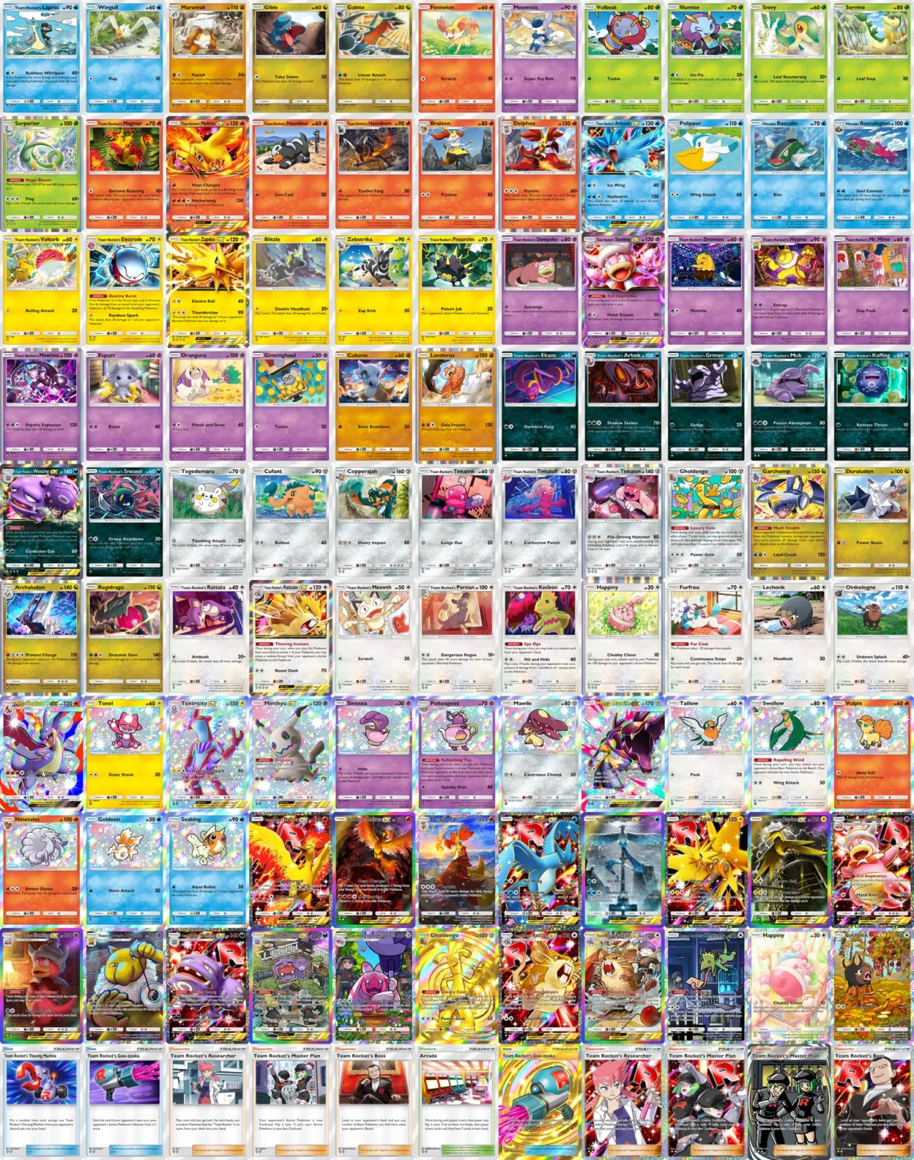 La Ambici&oacute;n del Team Rocket ya tiene sus 110 cartas - Detalle 1