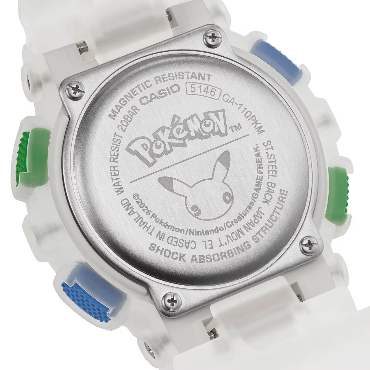 Pok&eacute;mon x G-Shock: el reloj GA-110PKM del 30 aniversario - Detalle 5