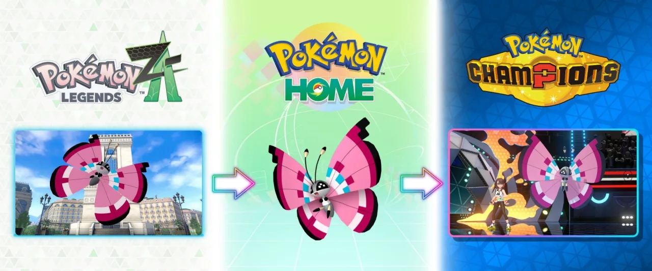 C&oacute;mo llevar un Vivillon de Leyendas Pok&eacute;mon Z-A a Pok&eacute;mon Champions pasando por Pok&eacute;mon HOME