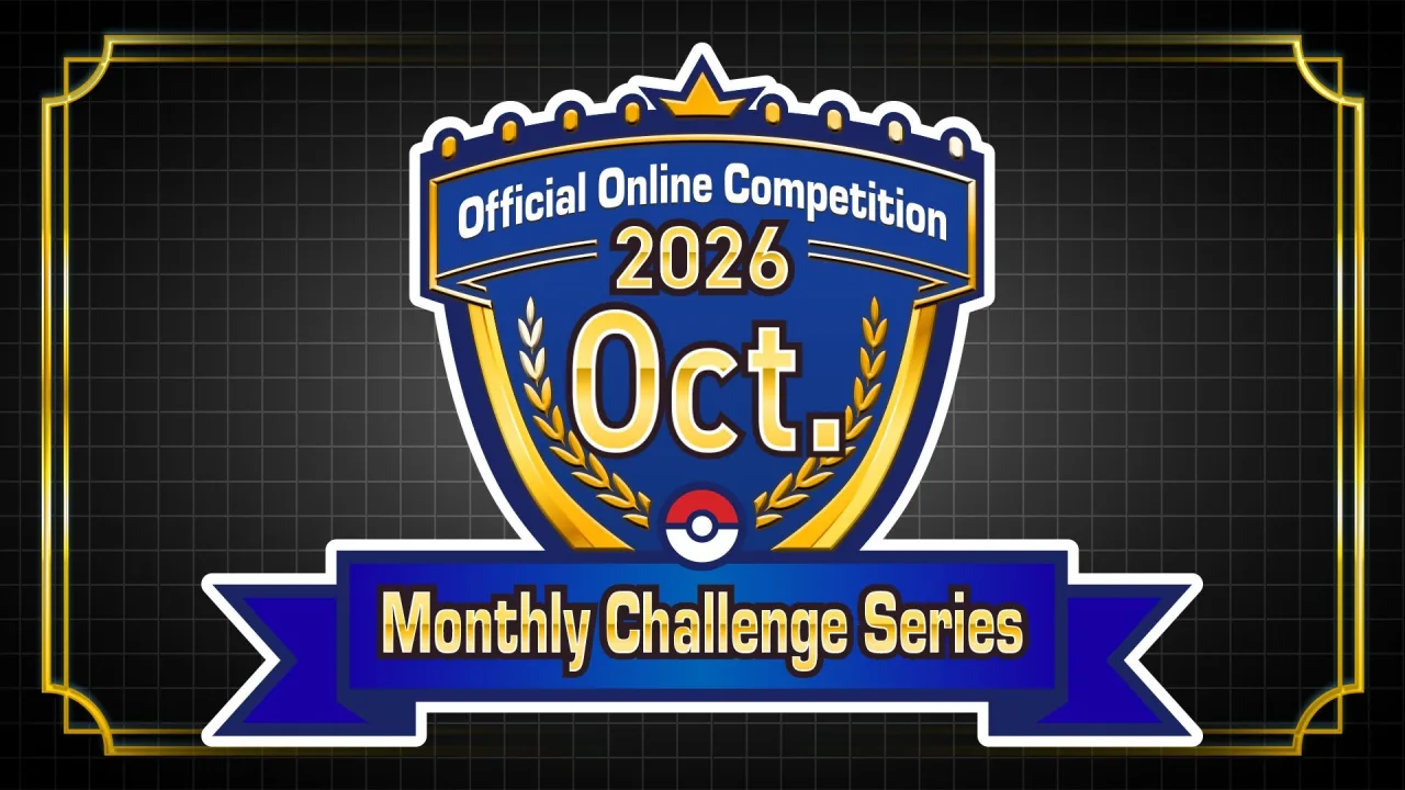 Logotipo de la Serie de Retos Mensuales de octubre de 2026 de Pok&eacute;mon Champions