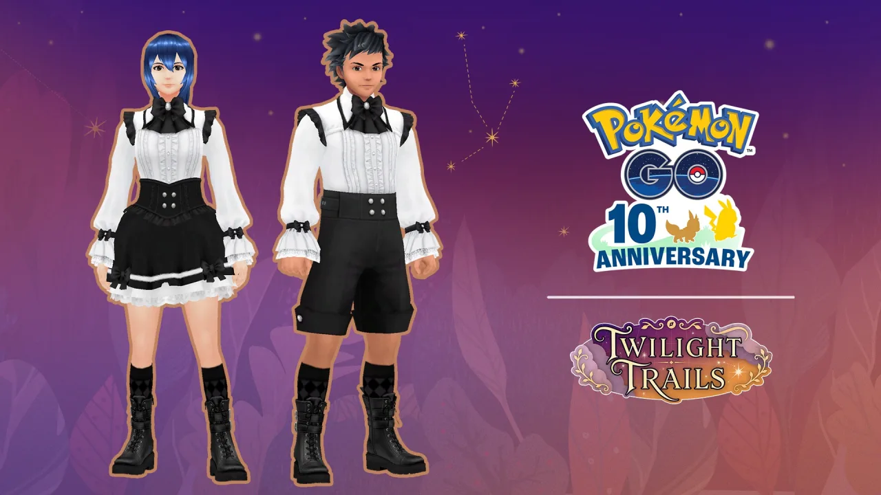 Conjuntos g&oacute;ticos de falda y de pantal&oacute;n corto para el avatar de Pok&eacute;mon GO en Halloween 2026