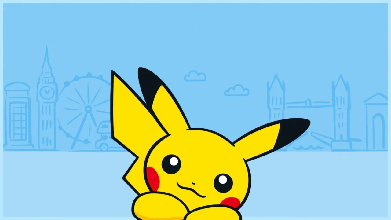 Londres tendrá una tienda permanente de Pokémon en 2029 - Imagen 1 Imagen oficial del anuncio de la tienda permanente de Pokémon en Londres, con Pikachu y monumentos de la ciudad