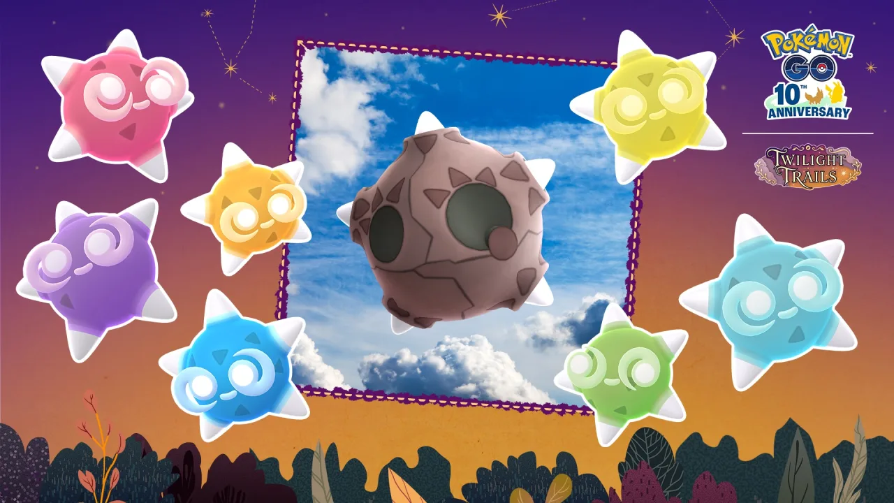 Minior llega a Pokémon GO con las lluvias de estrellas - Portada oficial