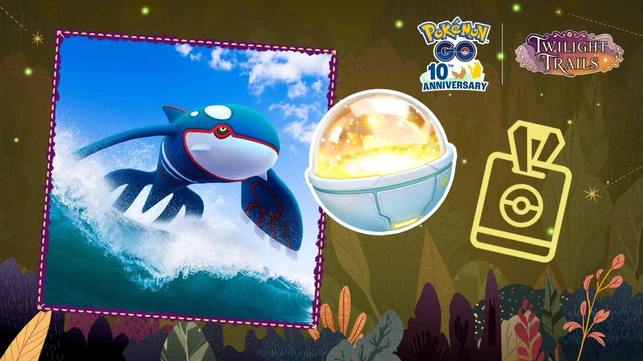 Pase de GO de octubre: Kyogre y el Recuerdo Suerte - Portada oficial