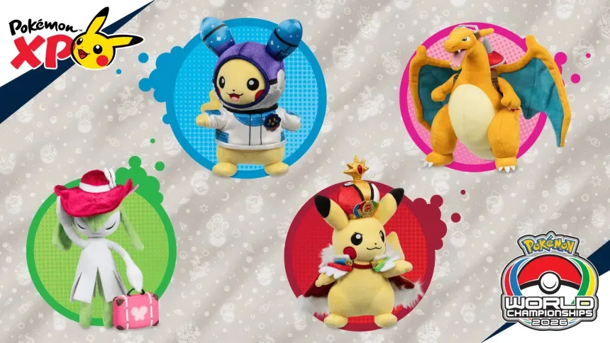 Peluches exclusivos de los Mundiales Pokémon 2026 - Portada oficial