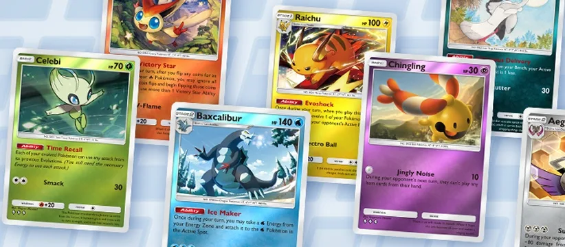 Sobre Deluxe Mega ya en Pocket: sus 429 cartas y secretas - Imagen 1 Cartas de acabado paralelo del evento de aparicion masiva del Sobre Deluxe Mega en JCC Pokemon Pocket