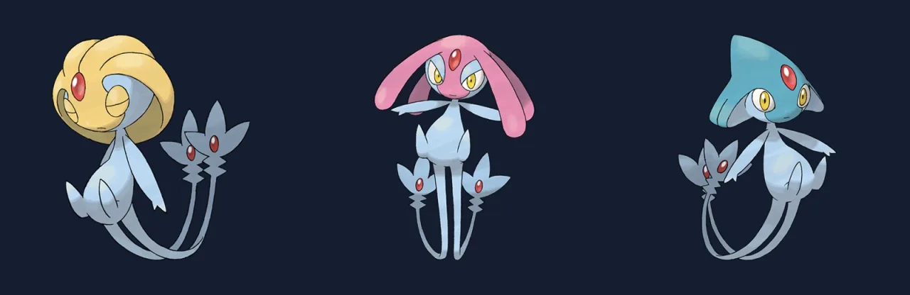 Uxie, Mesprit y Azelf, el trio del lago que debuta en version Dinamax en Pokemon GO