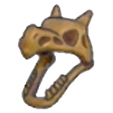Cráneo de fósil alado en Pokémon Pokopia
