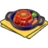 Hamburguesa con tomate en Pokémon Pokopia