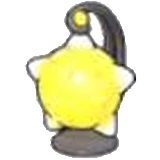 Lámpara meteoro amarilla en Pokémon Pokopia