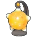 Lámpara meteoro naranja en Pokémon Pokopia