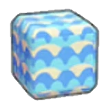 Overlapping waves print en Pokémon Pokopia