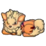 Peluche de Arcanine en Pokémon Pokopia