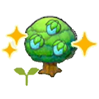 Plantón de árbol safre (crec.) en Pokémon Pokopia
