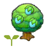 Plantón de árbol safre en Pokémon Pokopia