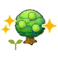 Plantón de árbol ziuela (crec.) en Pokémon Pokopia