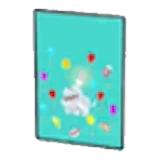 Póster de globos en Pokémon Pokopia