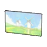 Póster de molinos en Pokémon Pokopia