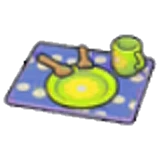 Set de pícnic floral en Pokémon Pokopia