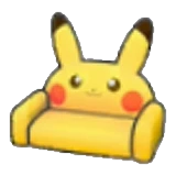 Sofá de Pikachu en Pokémon Pokopia