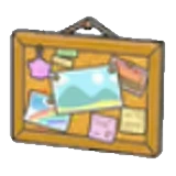 Tablón de corcho en Pokémon Pokopia