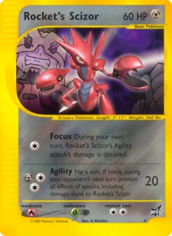 Carta Rocket's Scizor (Best of Game)