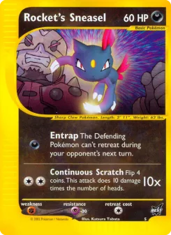 Carta Rocket's Sneasel (Best of Game)