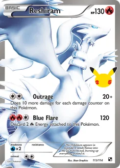 Carta Reshiram (Celebrations: Classic Collection)