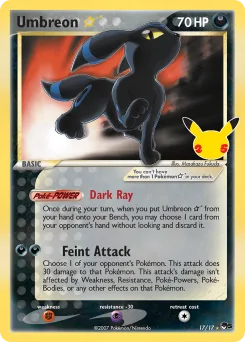 Carta Umbreon ★ (Celebrations: Classic Collection)