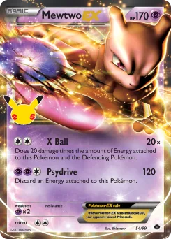 Carta Mewtwo-EX (Celebrations: Classic Collection)