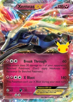 Carta Xerneas-EX (Celebrations: Classic Collection)