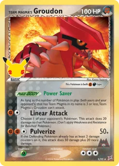 Carta Team Magma's Groudon (Celebraciones)