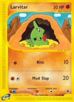 Carta Larvitar (Expedition Base Set)