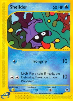 Carta Shellder (Expedition Base Set)