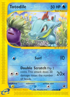 Carta Totodile (Expedition Base Set)
