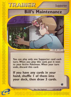 Carta Bill's Maintenance (Expedition Base Set)