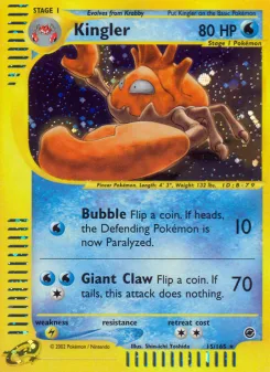 Carta Kingler (Expedition Base Set)