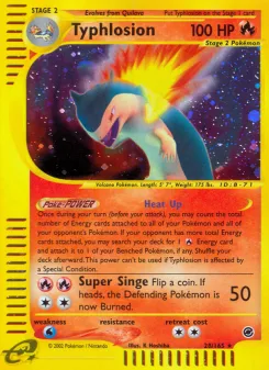Carta Typhlosion (Expedition Base Set)