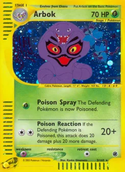 Carta Arbok (Expedition Base Set)