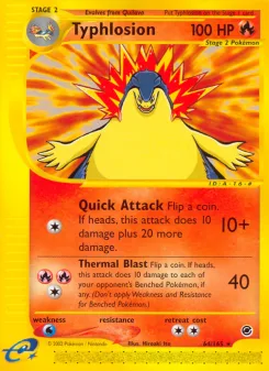 Carta Typhlosion (Expedition Base Set)