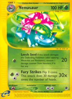 Carta Venusaur (Expedition Base Set)