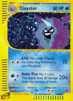 Carta Cloyster (Expedition Base Set)