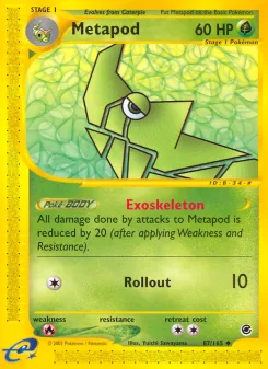 Carta Metapod (Expedition Base Set)
