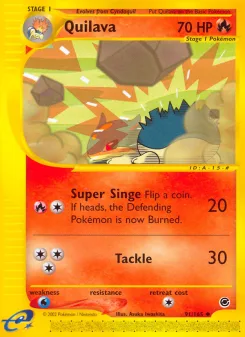 Carta Quilava (Expedition Base Set)
