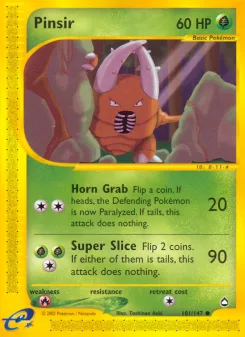 Carta Pinsir (Aquapolis)