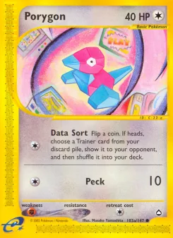 Carta Porygon (Aquapolis)