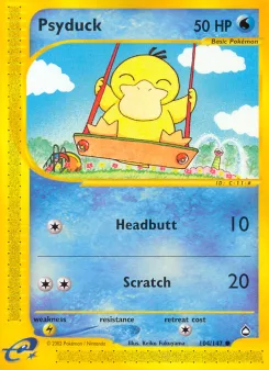 Carta Psyduck (Aquapolis)