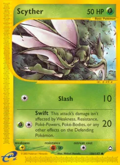 Carta Scyther (Aquapolis)